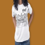 Mumbai Line Art T-Shirt