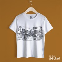 Mumbai Line Art T-Shirt
